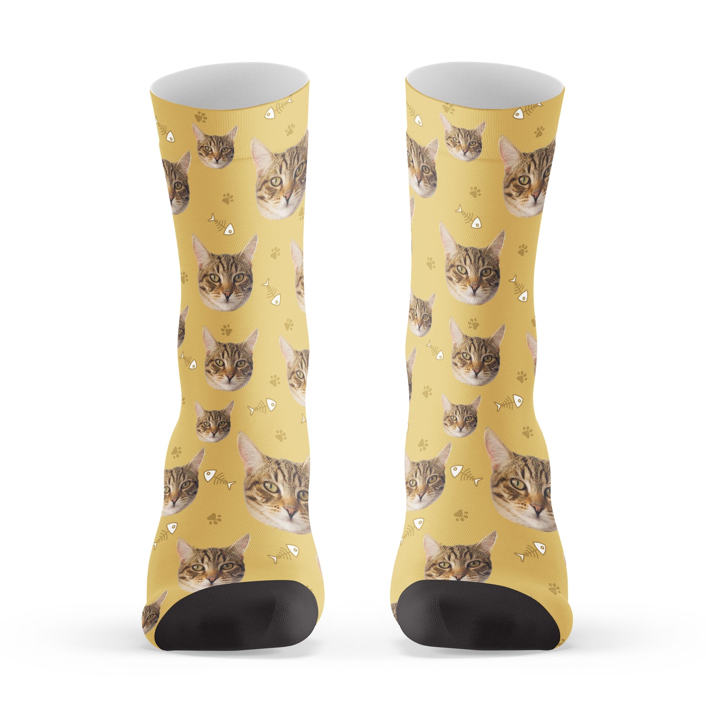 Custom Cat Face Socks